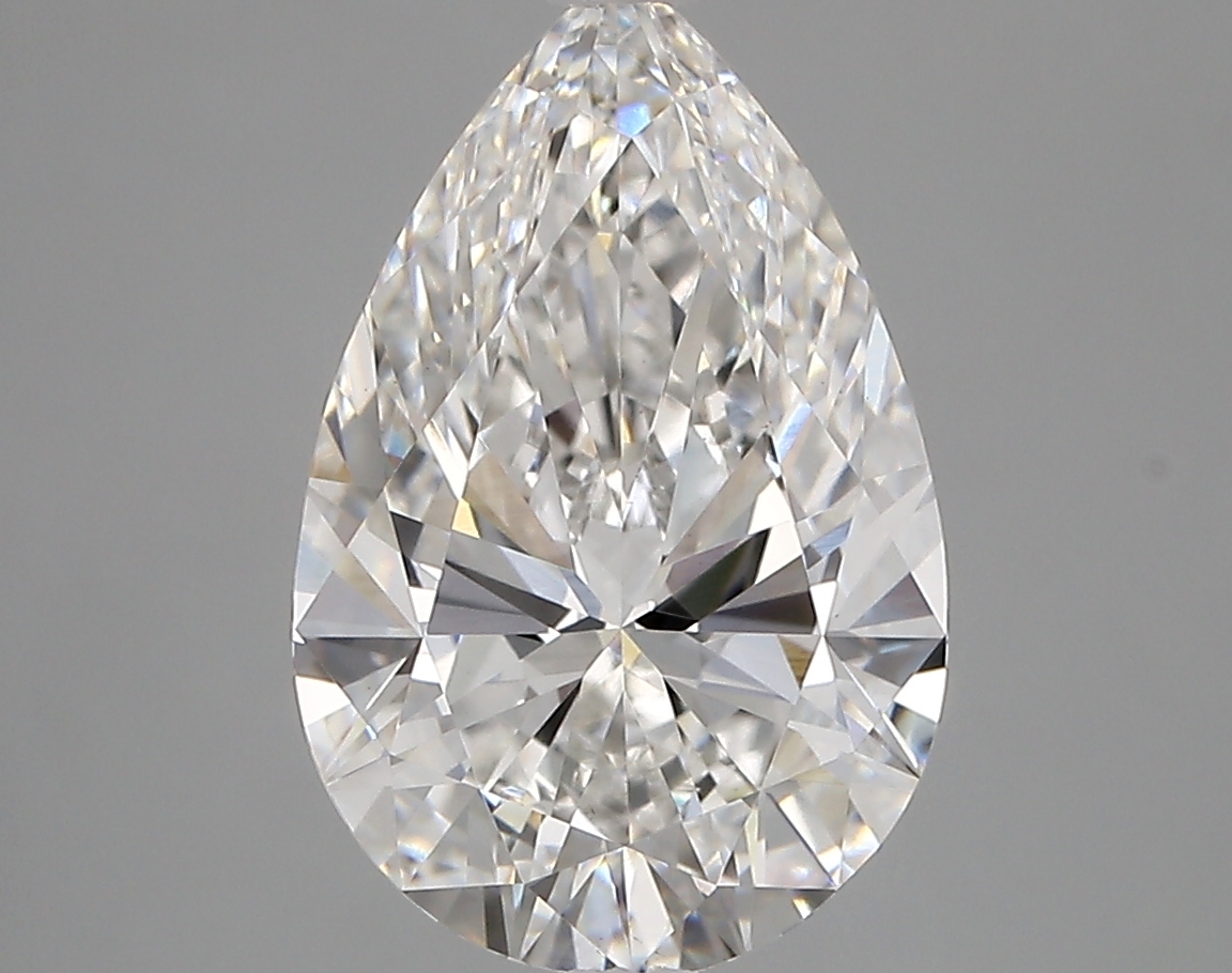 3.67 Carat Pear Cut E VVS2 Diamond - view 1