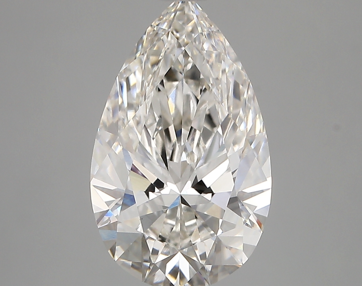 3.51 Carat Pear Cut F VVS2 Diamond - view 1