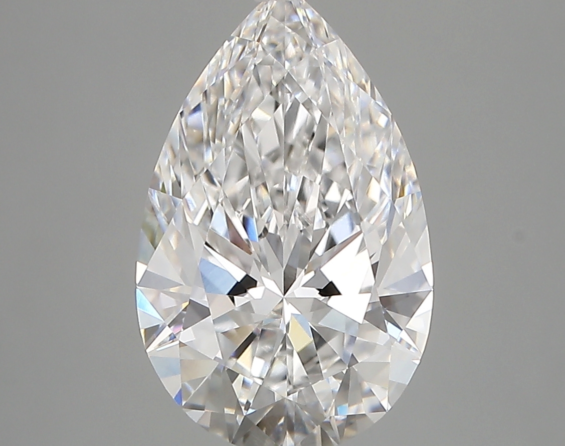 3.27 Carat Pear Cut D VVS2 Diamond - view 1